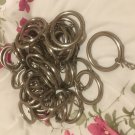 44 X STEEL CURTAIN POLE RINGS 35MM INSIDE DIAMETER FOR 28MM POLE OR LESS