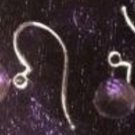 AMETHYST 925 SILVER SHEPHERDS Hook EARRINGS 5.5CT Briolette Cut 2g (COA) AMETHYST 925 SILVER SHEPHERDS Hook EARRINGS 5.5CT Briolette Cut 2g (COA)