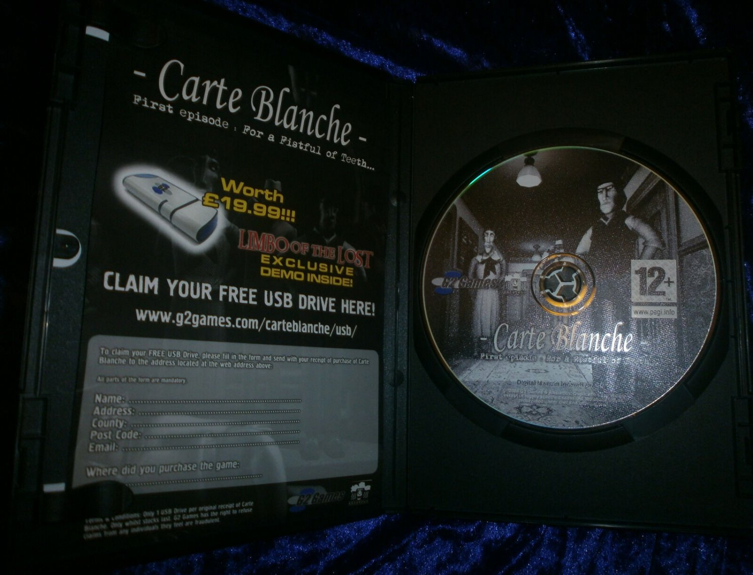 Carte Blanche For A Fistful Of Teeth 2006 G2 Games PC Comedy Adventure Game