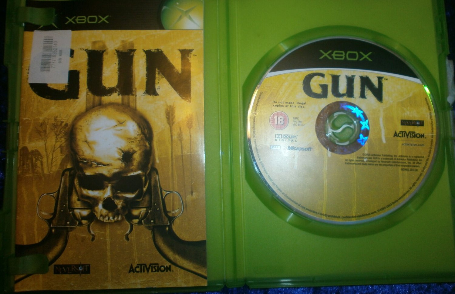 Gun 2005 Activision Microsoft Xbox Game