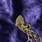 HEAVY 14G CURB SAFETY CHAIN PADLOCK 925 SILVER CHARM BRACELET 7""
