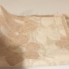 NEUTRALS FLORAL SILKY HEAVY UPHOLSTERY FABRIC BLUE BROWN WHITE CREAM 51CM X 42CM