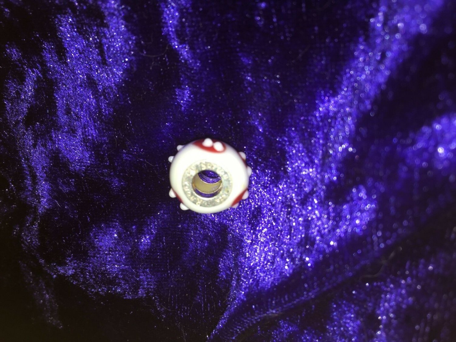 Rhona Sutton Silver Red White Charm