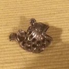 SCROLLED OPENWORK SILVER FISH CHARM