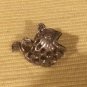 SCROLLED OPENWORK SILVER FISH CHARM