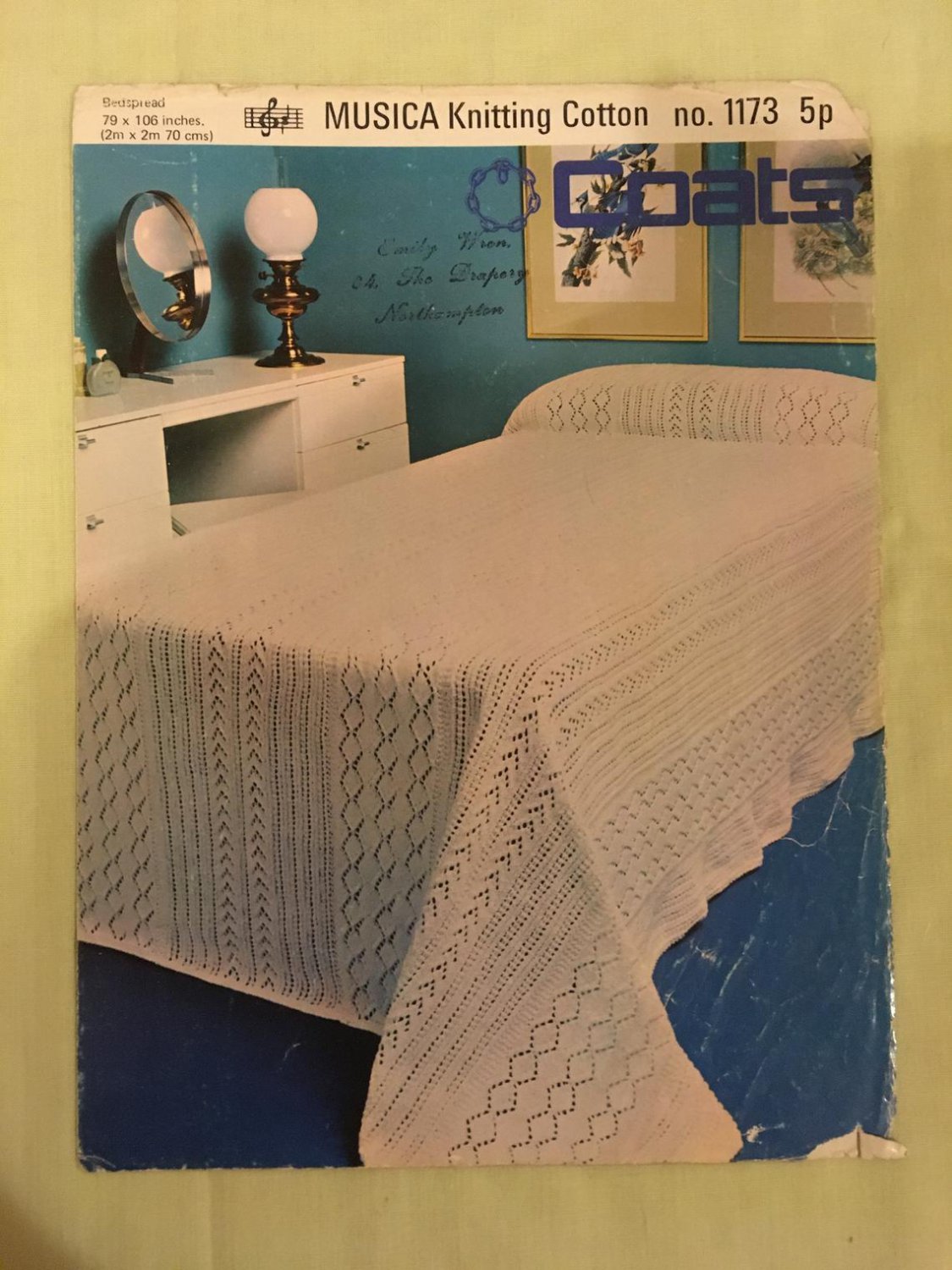 Vintage 70s Retro Iconic Era Printed Media Knitting Pattern Coats 1173 cotton bedspread