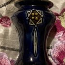 Royal Doulton Antique Blue Brown Art Nouveau Period Stoneware Vase
