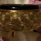Royal Doulton Antique Blue Gold Art Nouveau Period Chine Stoneware Dish