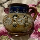 Royal Doulton Antique Blue Brown Art Nouveau Period Stoneware Lidded Pitcher