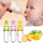 Safe Useful Silicone Baby Bottle with Spoon Food Supplement Rice Cereal Bottles