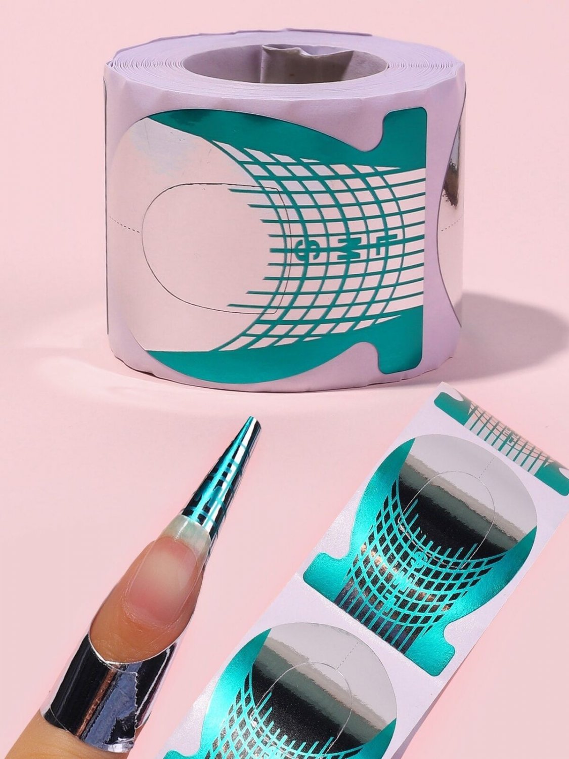 New 100pcs Nail Extension Guide Paper Form Nail Forms Nail Art Tip Shape Guide