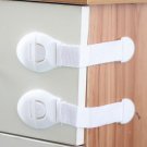 New 2pcs Baby Safety Lock White Toddler Safety Drawer Door Cabinet Cupboard Frid
