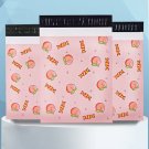 New 5pcs Peach Print Sealing Bag Polymailers Plastic Mailing Envelopes & Shippin