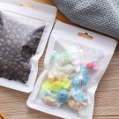 New 20pcs Plain Packaging Bag Reusable Zip Lock Bags Food Candy Bags