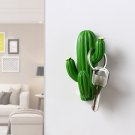 New 1pc Cactus Shaped Wall Hook Resin Cactus Wall Hook Creative Adhesive 3D Home