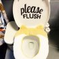 New Slogan Graphic Toilet Sticker Please Flush Removable Peel and Stick Decal