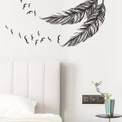 New Feather Print Wall Sticker Birds Flying Feather Wall Stickers Vinyl Art Deca New Feather Print Wall Sticker Birds Flying Feather Wall Stickers Vinyl Art Deca