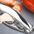 New 1pc Stainless Steel Crab Tong Walnut Clip Nut Shell Opener Shelling Tool Cli