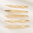 New Geometric Design Hairpin 5pcs Women Girl Bead Barrette Clip Hairpin Hair