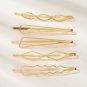 New Geometric Design Hairpin 5pcs Women Girl Bead Barrette Clip Hairpin Hair