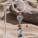 Shell Decor Drifting Bottle Charm Keychain for Handbag Car Keys Decor Gift
