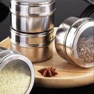 New 1pc Stainless Steel Seasoning Box Portable Tea Cans Thick Iron Herb Sealed C