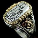 Menes First Egyptian Pharaoh ring Sterling Silver Large