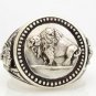 Buffalo Nickel Mens Coin ring sterling silver 925