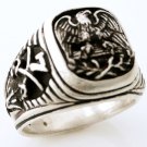 American Eagle Mens US 7th Cavalry ring  sterling silvr