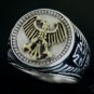 German Eagle Coin ring Mens   Sterling Silver