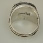 Imperial Prussian Eagle Coin ring Sterling Silver Lge.