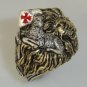 Christian LION Lamb Mens ring Sterling Silver