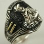 Bounty Hunter ring Wanted Dead or Alive Sterling Silver lge
