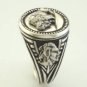 Buffalo Nickel Mens Coin ring sterling silver 925