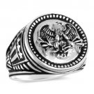American Eagle Mens Coin ring Sterling Silver Large