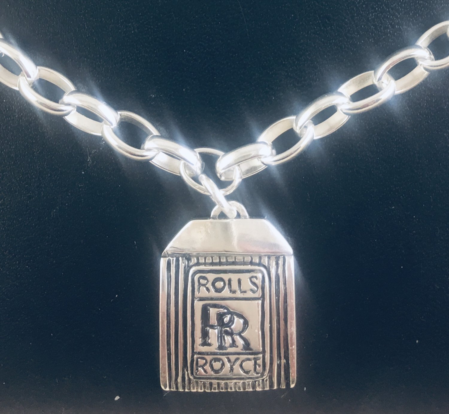 Rolls Royce 24 inch necklace sterling silver .925