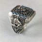Artisan Made Native American Indian Chief Tourqoise Mens ring