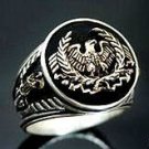 Roman Eagle Fasces Mens ring sterling silver 925
