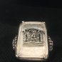 Jerusalem Lion city Emblem Sterling silver Ingot ring.