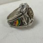 Lion of Judah Star of David Sterling silver,X- Lge ring