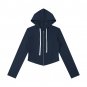 LAKIM Cropped Full Zip Hoodie