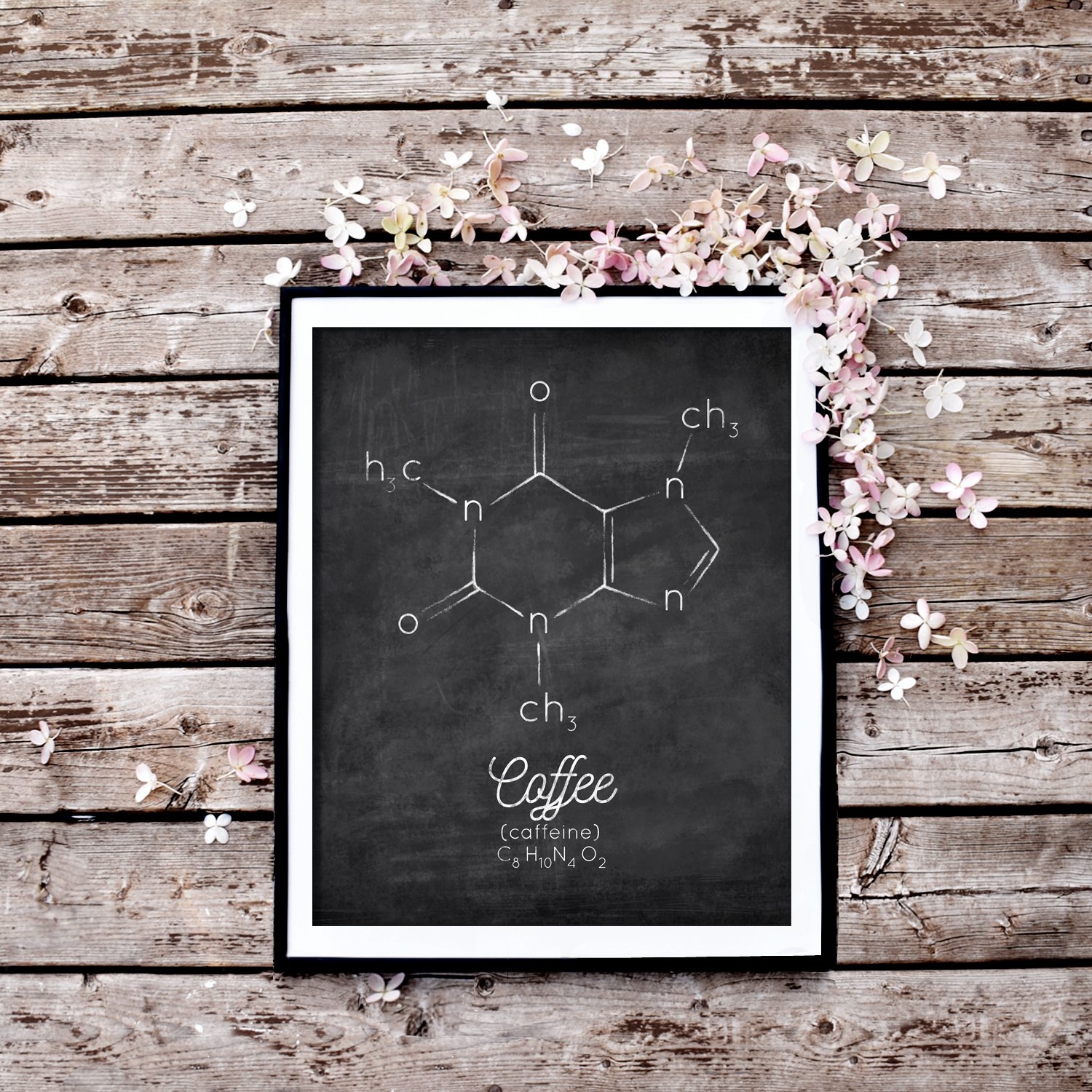 Distressed Coffee Chalkboard Printable Wall Art