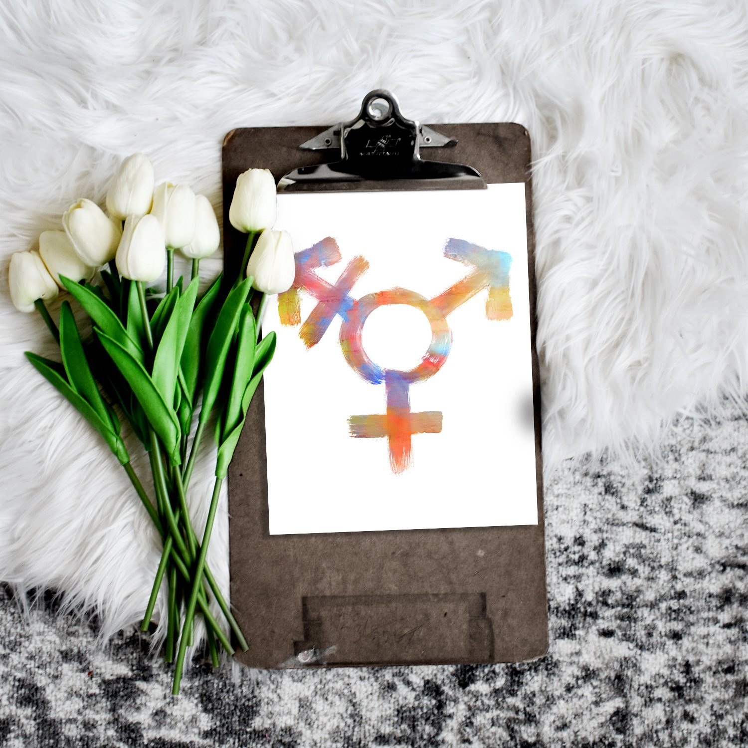 Rainbow Transgender Pride Printable Wall Art