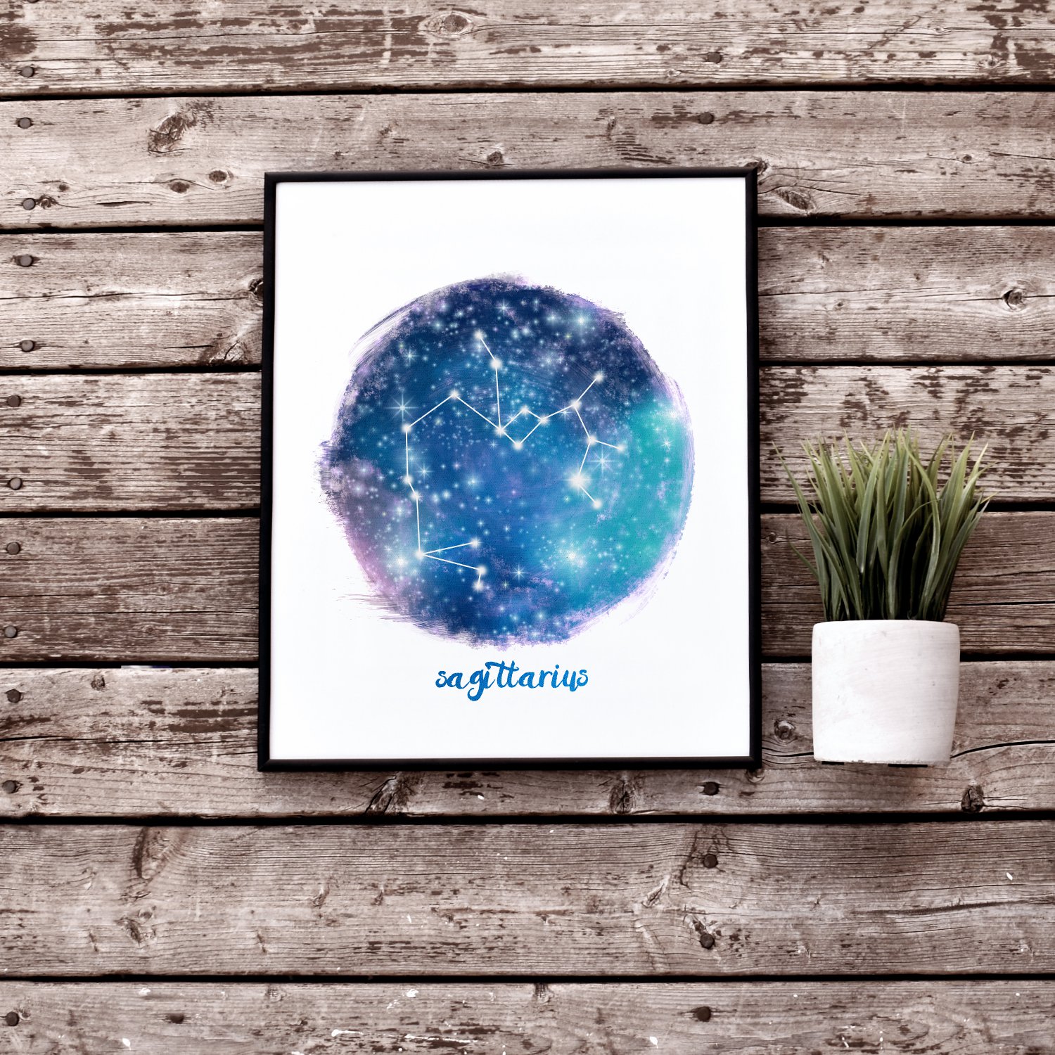 Sagittarius Star Sign Printable Wall Art