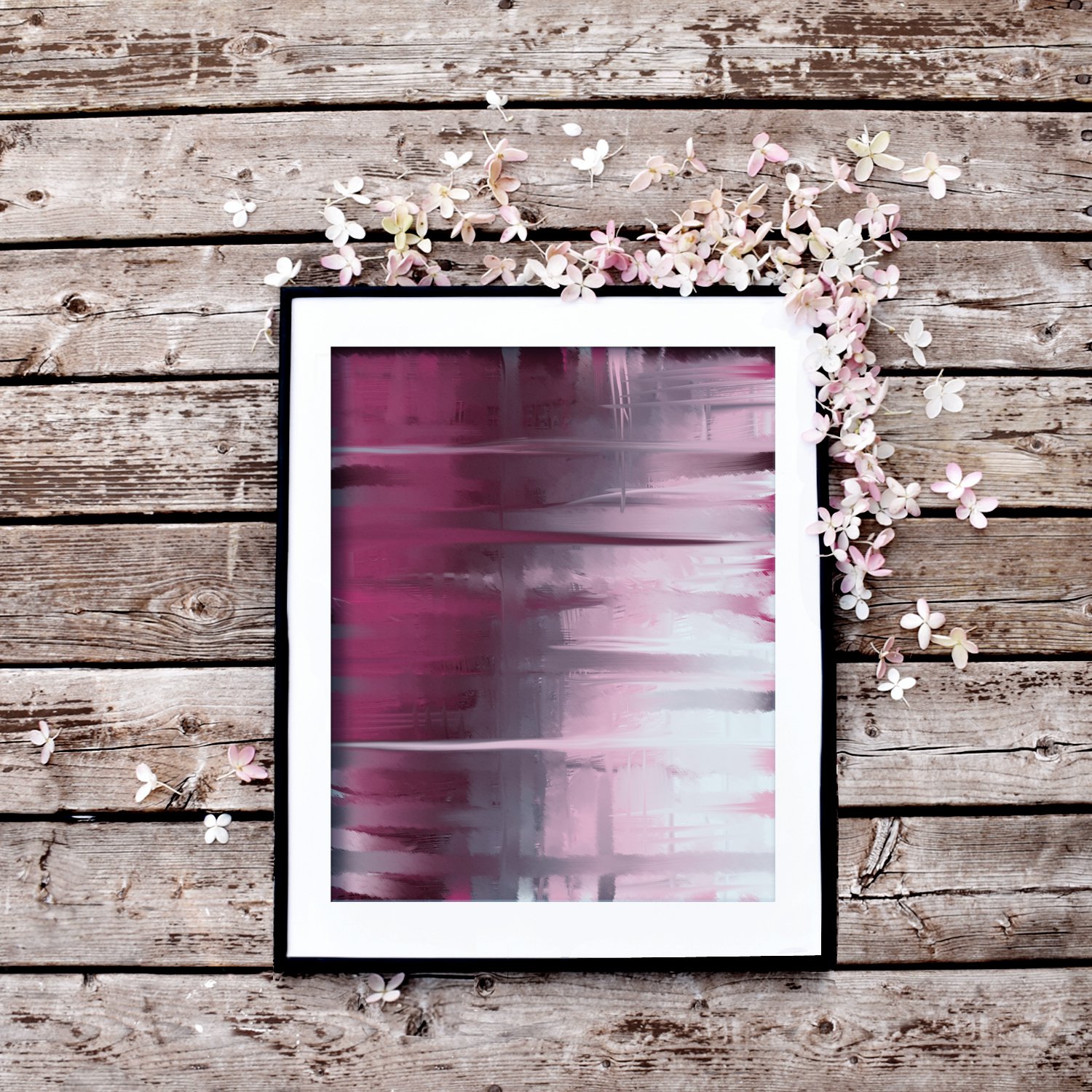 Magenta Modern Abstract Printable Wall Art