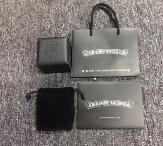 Chrome Hearts Deluxe gift packaging Set Ring Pendant Earring leather packaging box,gift packaging