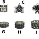 Chrome Hearts Tombstone Double pete punk ring S925 Sterling Silver rock cross skull handmade ring