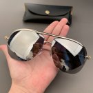 Chrome Hearts Sunglasses new half-frame toad mirror inside coated sunglasses
