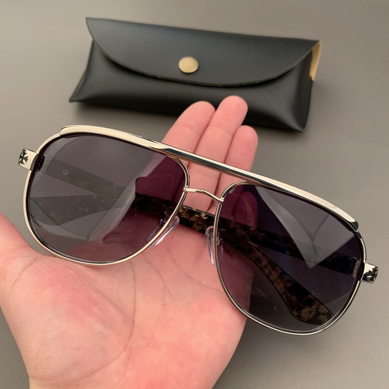 +CHROME HEARTS+ スター スクエア サングラス STAR SUNGLASSES CHROME HEARTS+ STAR スター メガネ サングラス ブラウン