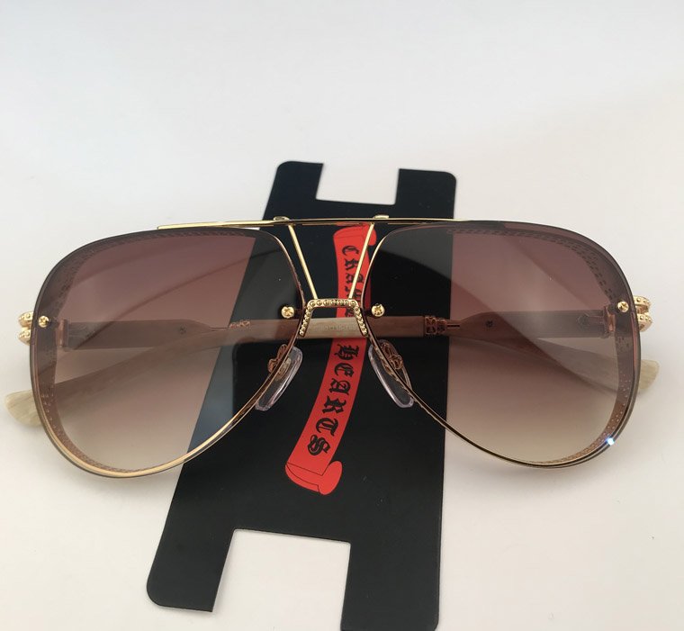 Chrome Hearts POSTYANK personality tide double cross beam sunglasses men and women glasses